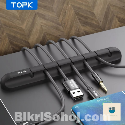 TOPK Silicone Cable organizer Management Multipurpose Clips